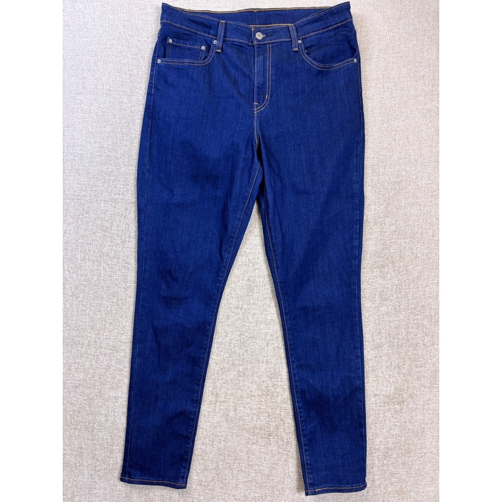 Levi Strauss & Co Womens Skinny Jeans Indigo Blue Lyocell Blend W32 L30